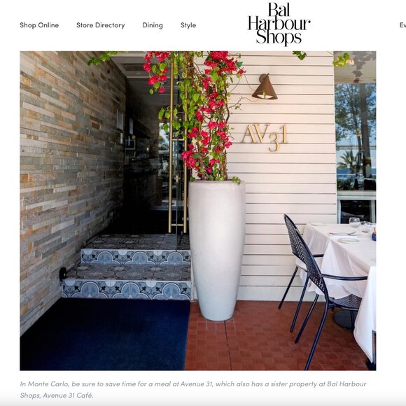 IYKYK Avenue 31 Cafe Monte Carlo & Bal Harbour Porcelain Plate & New Takeout Bag - Picture 8 of 9